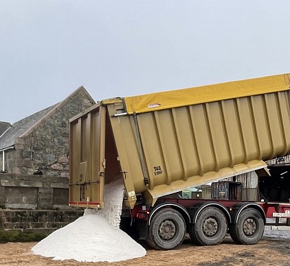 Our salt is delivered in bulk to ensure a plentiful supply